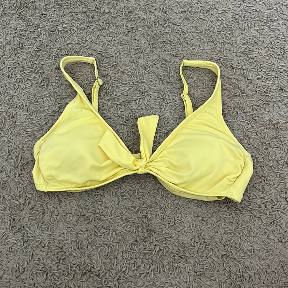 Kona Sol Yellow Bikini Top